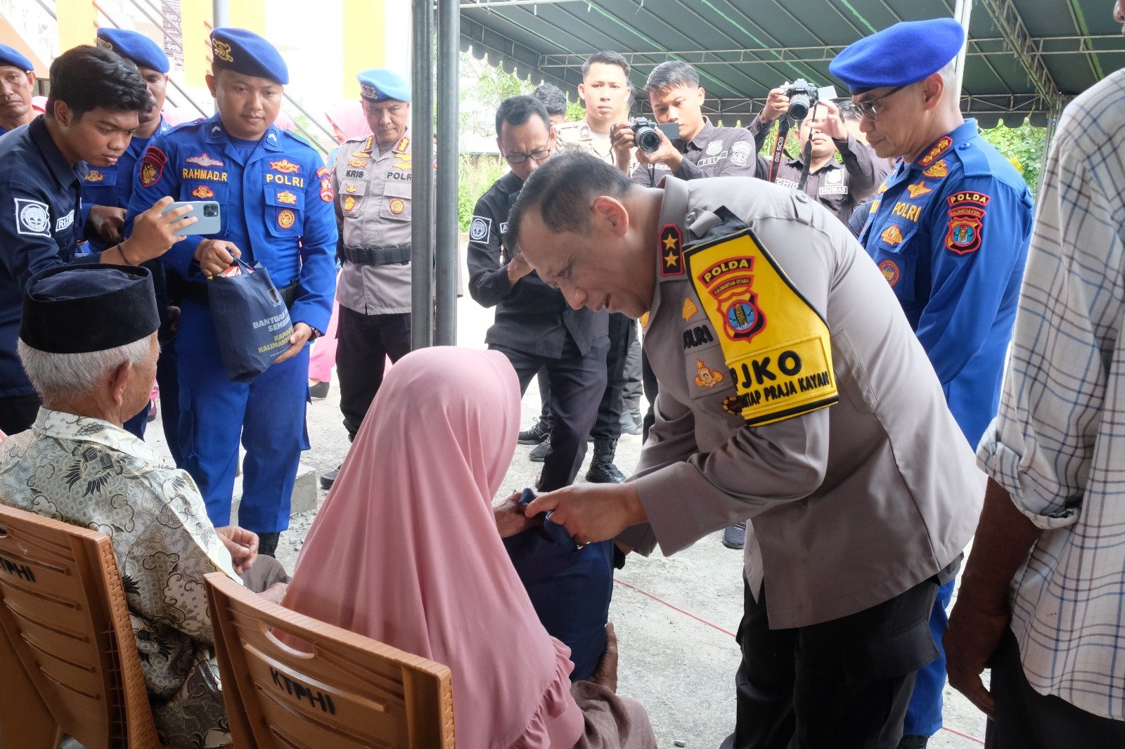 Pengobatan Gratis, Wujud Kedekatan Polda Kaltara Dengan Masyarakat Menyambut HUT Ke-74 Ditpolairud