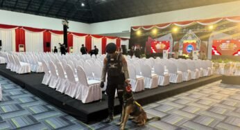 Unit K9 Polda Kaltara Dilibatkan Dalam Rangka Optimalisasi Pengamanan Debat Cagub/Cawagub Kaltara 2024
