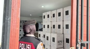 Personel Dit.Samapta Polda Kaltara LaksanakPatroli Ke Gudang Logistik KPU Provinsi KaltaraPe