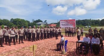 Simulasi Pengamanan TPS: Tata Cara Efektif Operasi Mantap Praja Kayan 2024 di Polres Tana Tidung