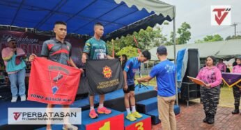 Komunitas Bhayangkara Runners Polda Kaltara Mengikuti Lomba Beach Run 5 Km