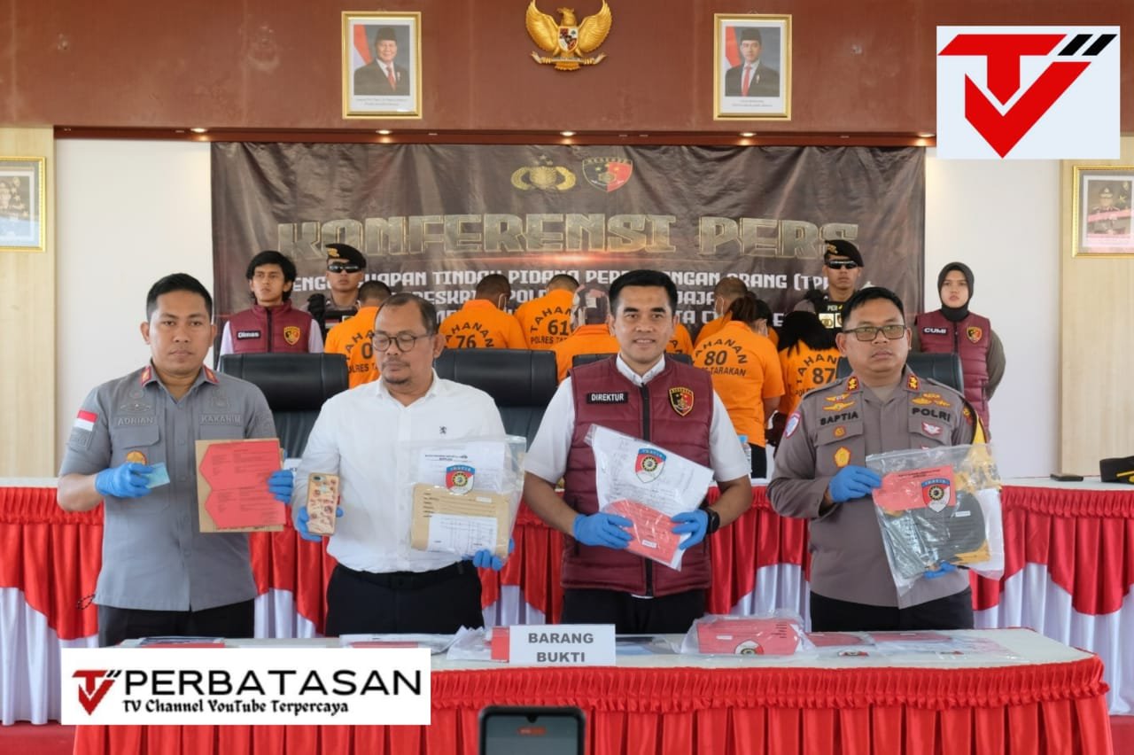 Press Realese Pengungkapan Jaringan Pelaku Tindak Pidana Perdagangan Orang ( TPPO ) Mendukung Program 100 Hari Asta Cita Presiden RI Oleh Satgas TPPO Polda Kaltara Dan Polres Jajaran