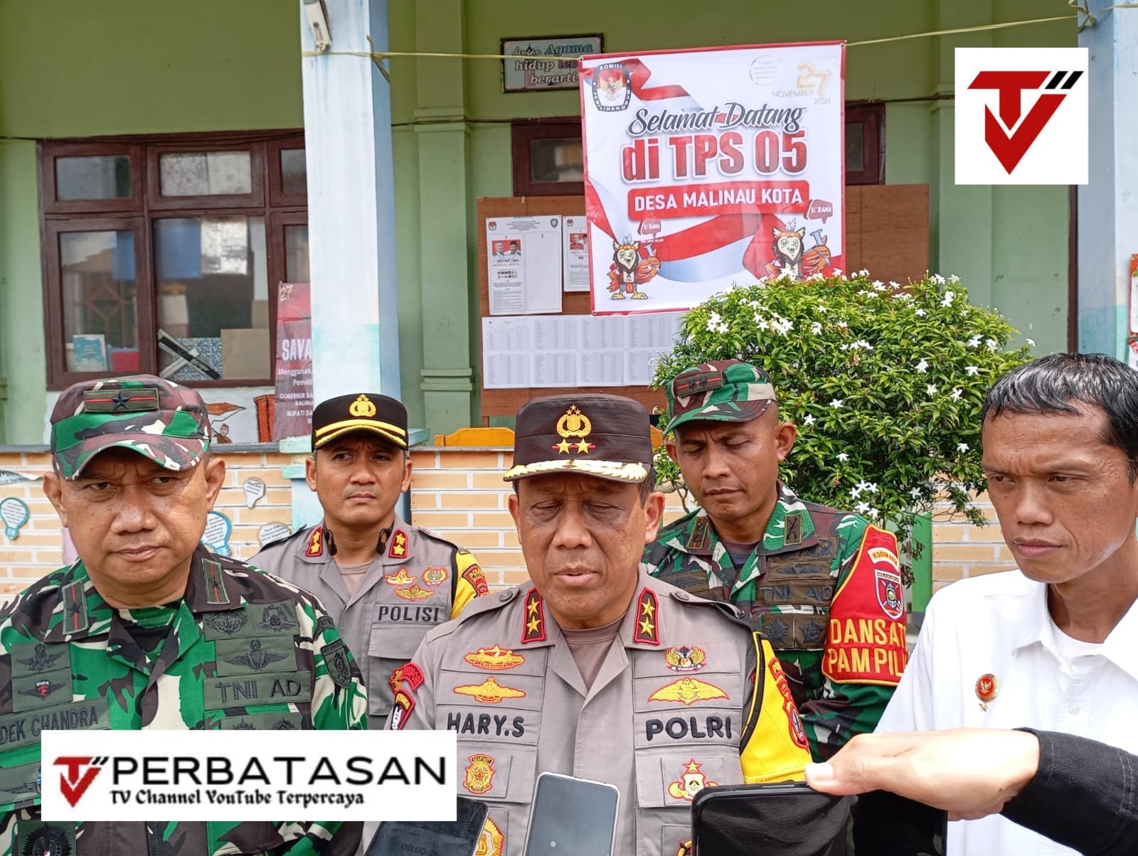 Pastikan Pilkada Berjalan Lancar, Danrem 092/Mrl dan Kapolda Kaltara Cek Secara Langsung Pelaksanaan Pilkada Serentak Wil. Kaltara