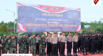 Polda Kaltara Laksanakan Apel Gelar Pasukan Operasi “Lilin Kayan 2024” Dalam Rangka Pengamanan Natal 2024 dan Tahun Baru 2025.