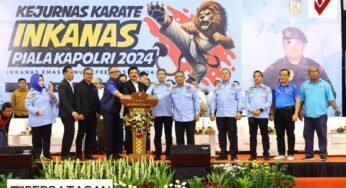 Kapolda Kaltara Terima Sabuk Hitam Kehormatan INKANAS dalam Kejurnas Karate Piala Kapolri 2024