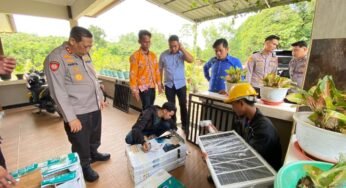 Kapolda Kaltara Berikan Bantuan Pemasangan Lampu Penerangan Jalan untuk Panti Asuhan dan SLB “Karya Murni”