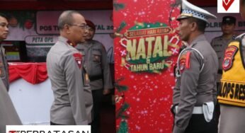 Wakapolda Kaltara Tinjau Pos PAM dan Pos YAN Ops Lilin Kayan 2024 di Wilayah Polresta Bulungan