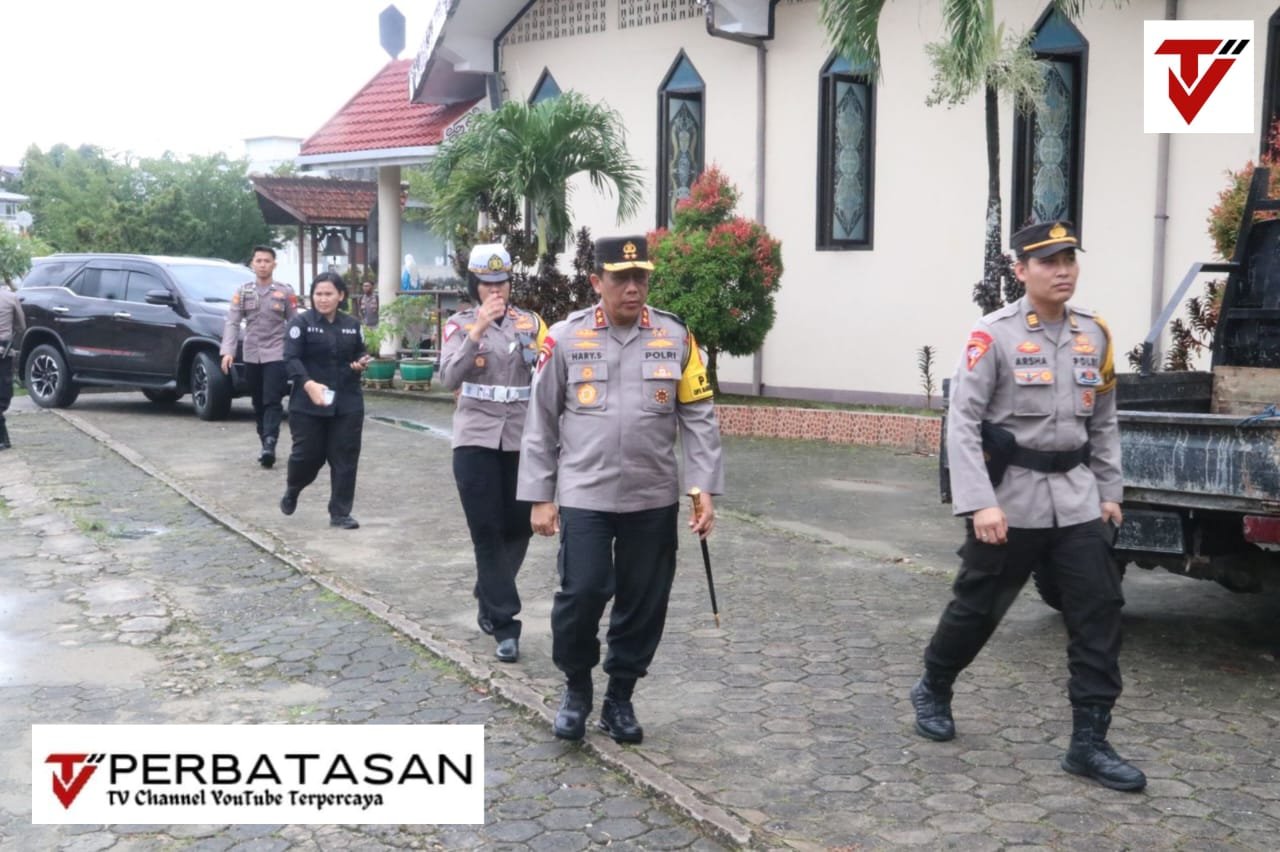 Kapolda Kaltara Tinjau Gereja Katolik Santa Maria Imakulata Tarakan, Pastikan Misa Natal Aman dan Khidmat