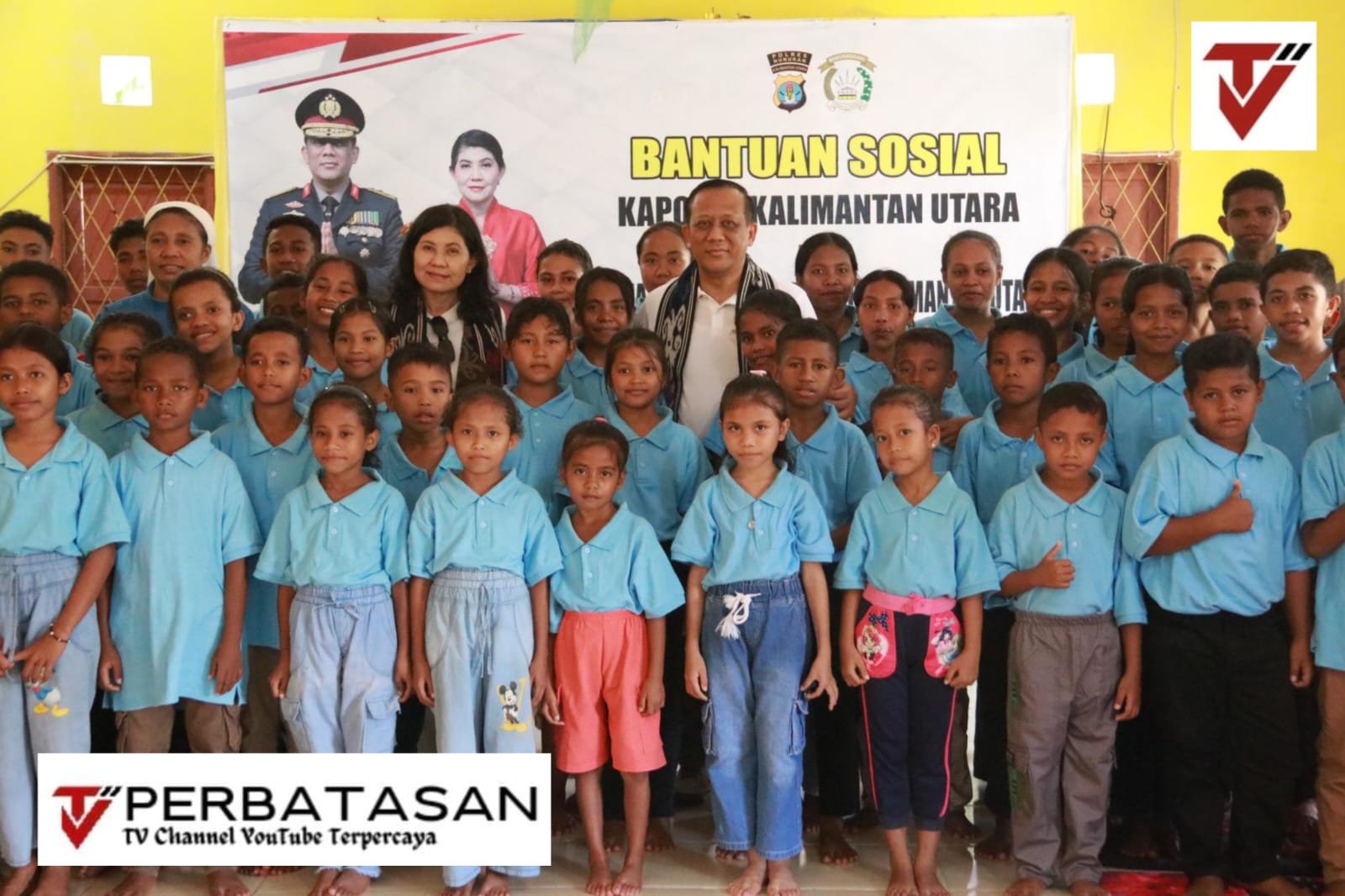 Kapolda Kaltara dan Ketua Bhayangkari Daerah Kaltara Berbagi Kasih dengan Anak-Anak Yayasan Santo Gabriel, Nunukan