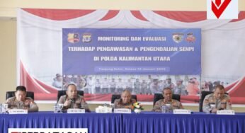 Tim Itwasum Mabes Polri Melaksanakan Kegiatan Monitoring dan Evaluasi terhadap Pengawasan dan Pengendalian Senpi di Polda Kalimantan Utara