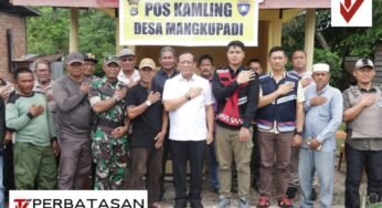 Kapolda Kaltara Pantau Situasi Kamtibmas di Desa Mangkupadi: Peran Satkamling sebagai Penopang Keamanan dan Pembangunan