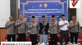 Kapolda Kaltara Hadiri Peringatan Isra Mikraj Nabi Muhammad SAW 1446 H di Masjid Nur Aryaguna Polda Kaltara