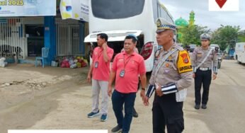 Ramp Check Kenderaan Damri Oleh Personel Ops Keselamatan Kayan 2025 Guna Pastikan Keamanan Angkutan Umum.