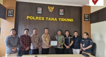 Polres Tana Tidung Terima Penghargaan Dari KPU Tana Tidung.