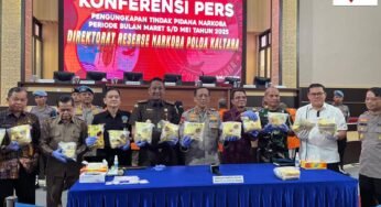 Periode Maret Hingga Mei, Polda Kaltara Amankan Belasan Kilogram Sabu Dari 23 Pelaku 