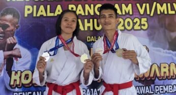 Bripda Thersia dan Bripda Niko Andreanus Raih 4 Medali di Kejuaraan Piala Pangdam VI Mulawarman