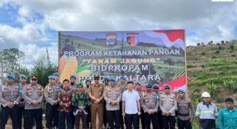 Bidpropam Polda Kaltara Dukung Ketahanan Pangan Dengan Kegiatan Tanam Jagung