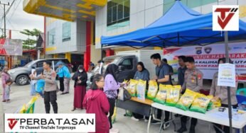 Polda Kaltara dan Bulog Gelar ‘Pangan Murah’ di Tanjung Selor, Bantu Warga Dapatkan Beras Terjangkau