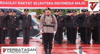 Wakapolda Kaltara Pimpin Upacara HUT ke-80 RI di Lapangan Merah Mako Polda Kaltara