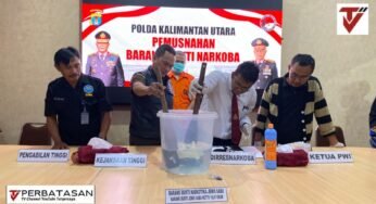 Polda Kaltara Musnahkan Barang Bukti Narkoba, Tegaskan Komitmen Polri Dalam Memberantas Narkotika