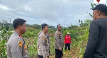 Karo SDM Polda Kaltara Pantau Ketahanan Pangan di Desa Sesua Malinau Barat