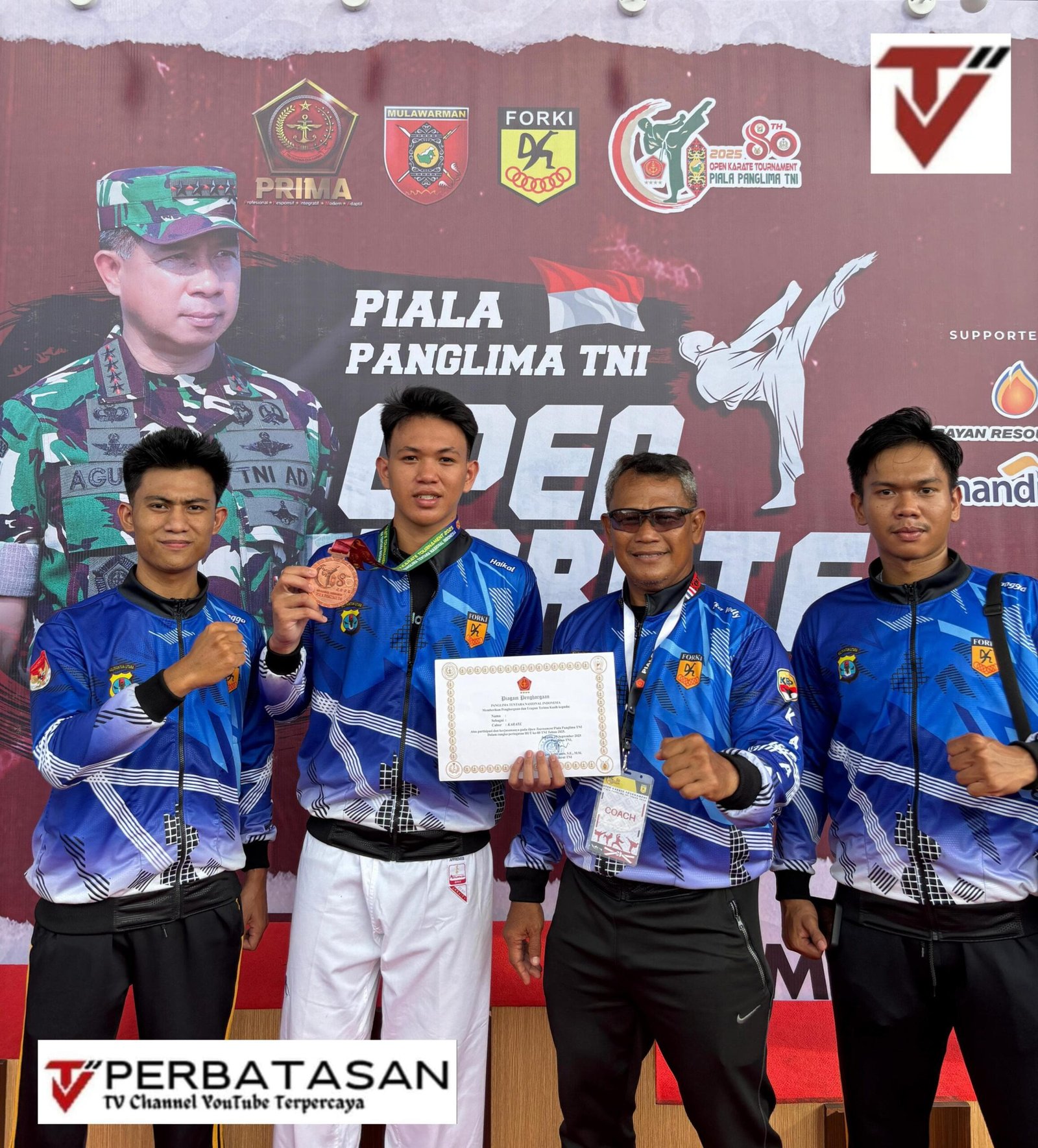 Personel Polda Kaltara Raih Prestasi Gemilang Dalam Kejuaraan Open Karate Piala Panglima TNI Tahun 2025