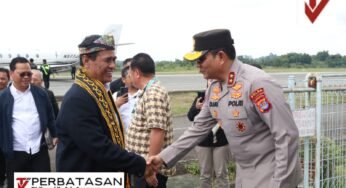 Kapolda Kaltara Sambut Menteri Pertanian di Bandara Juwata Tarakan, Wujud Sinergitas dan Kesiapan Polri