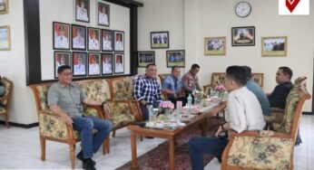 Kapolda Kaltara Beserta Sejumlah PJU Polda Kaltara Sambut Rombongan BPK RI di Bandara Juwata