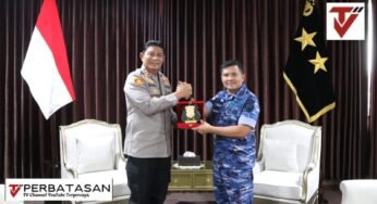 Perkuat Sinergi TNI-Polri, Danlanud Anang Busra Silaturahmi Hangat dengan Kapolda Kaltara