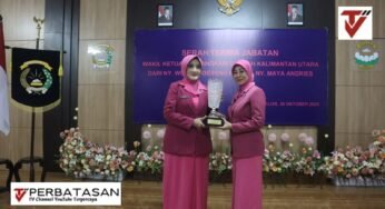 Sertijab Wakil Ketua Bhayangkari Daerah Kaltara, Dari Ny. Wulan Soeseno Kepada Ny. Maya Andries