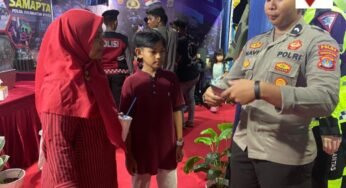 Biro SDM Polda Kaltara Buka Layanan Informasi Rekrutmen Polri dan SMA Kemala Taruna Bhayangkara di Benuanta Fest 2K25