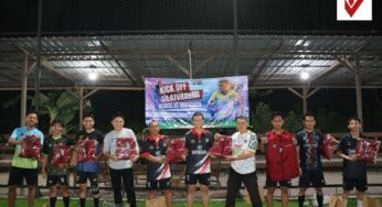 Kick Off Mini Soccer Jalin Silaturahmi Bidhumas Polda Kaltara dan Wartawan