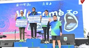 Polwan Polda Kaltara Raih Juara 3 Pada Perlombaan Kaltara Begimpor Run 2025 Kategori Wanita TNI/Polri 10K