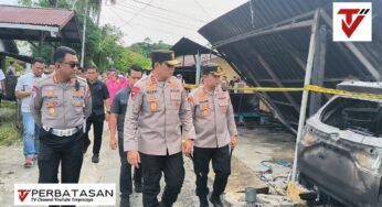 Kapolda Kaltara Tinjau Langsung Lokasi Kebakaran di Kampung Bugis Tarakan