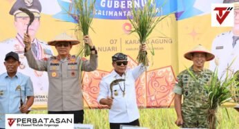 Kapolda Kaltara Hadiri Panen Raya dan Pengumuman Swasembada Pangan Oleh Presiden RI