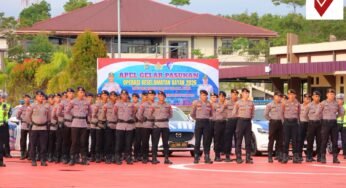 Wakapolda Kaltara Pimpin Apel Gelar Pasukan Operasi Keselamatan Kayan 2026