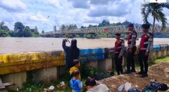 Perkuat Keamanan di Pusat Keramaian, Ditsamapta Polda Kaltara Gelar Patroli Dialogis di Tanjung Palas