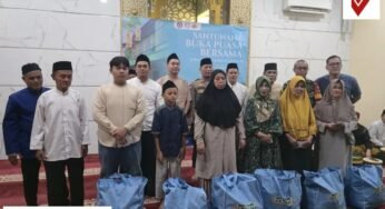 Polri bersama jurnalis beri santunan untuk 100 anak yatim piatu