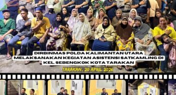 Tingkatkan Keamanan Swakarsa, Polda Kaltara Revitalisasi Satkamling di Sebengkok Tarakan