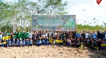 Pecahkan Rekor MURI, Kodam VI/Mulawarman Tanam 10.100 Pohon Ulin dan Lepas Ribuan Satwa