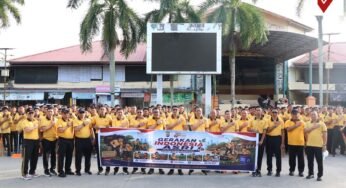 Sambut Hari Bhayangkara ke-80, Kapolda Kaltara Pimpin Langsung Aksi Bersih-Bersih di Pasar Induk