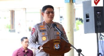 Kapolda Kaltara Hadiri “Polantas Menyapa” Bersama Mitra Ojek Online dalam Rangka Hari Bhayangkara ke-80