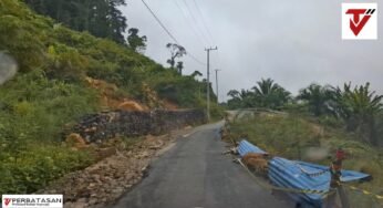 Dari Sebuku ke Seimenggaris, Tujuh Titik Rusak Parah Akibat Longsor Memakan Badan Jalan