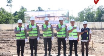 Kapolda Kaltara Laksanakan Peletakan Batu Pertama Pembangunan Mess Polwan Polda Kalimantan Utara