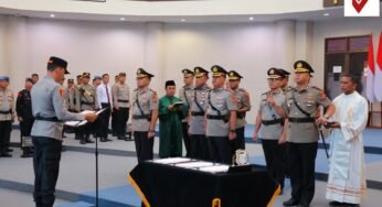 Kapolda Kaltara Pimpin Upacara Serah Terima Jabatan Pejabat Utama dan Kapolres Jajaran