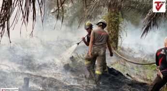 Personel Ditsamapta Polda Kaltara Tangani Tiga Lokasi Karhutla di Bulungan