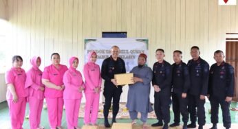 Pererat Silaturahmi, Dansat Brimob Kaltara Hadir Berbagi dan Menebar Kepedulian di Pondok Pesantren Tahfidzul Quran Darul Mukhlasin