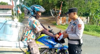 Polres Malinau Bagikan 700 Bendera Merah Putih Serentak Sambut HUT Ke-81 Kemerdekaan RI