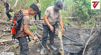 Ditsamapta Polda Kaltara Quick Response Tangani Titik Api Baru di Lahan 11,5 Hektare