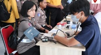 Donor Darah Ditlantas Polda Kaltara Semarakkan HUT Polisi Lalu Lintas ke-71